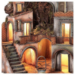 Prese Borgo napoletano stile 700 angolare con pozzo 50x50 cm