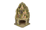 Presepe napoletano artigianale con luci 26x27x34 cm