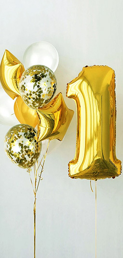 Big Party Piatti di carta plastic free Buon compleanno blu con scritta e  decoro oro, Ø25cm